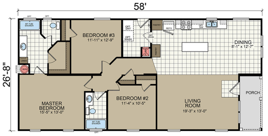 American Freedom 2858 floor plan