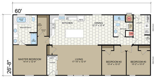 American Freedom 2860 CD floor plan